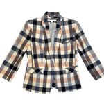 Veronica Beard Upcollar Schoolboy Dickey Blazer Jacket Check Plaid Gingham 6 Photo 3
