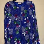 Moonlight Vintage Silk Beaded Evening Women’s Jacket Floral XL Photo 0