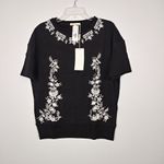 Little White Lies Embroidered Sweater top in XS Black Photo 1