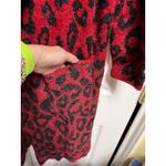 Joseph A 301-006  Size Medium Long Red Black cardigan duster Open Front Photo 1