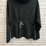Varley Freya Sweatshirt Black Doublesoft Fabric High Neck Cinched Waist Size L Photo 2