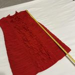 Cache  Red Cocktail Dress Size 2 Bodycon Ruffle Spaghetti Straps Or Strapless Photo 2