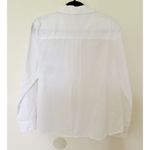 Thakoon White Button Down Shirt Black Floral Pocket Hidden Buttons Sz XL Photo 2