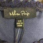 Melissa Paige  Navy Crochet Short Sleeve Dress XS NWT Photo 4