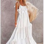 VICI Collection Tiered Tassel Tie Maxi Dress L Photo 0