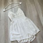 Goop Bohemian Romper lace crochet flowy womens White (small) romantic festival Photo 0