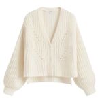 Cuyana - Alpaca Wool Cropped Cardigan Ivory Made in Italy Sz Xs Photo 0