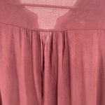Andree by Unit  rayon embroidered tunic lightweight maroon boho casual earthtones Photo 4