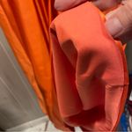 Source Unknown Stunning tangerine dream velvet deep v satin maxi dress mesh side panel ballgown Photo 10