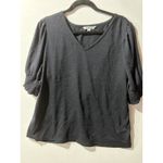 The Pioneer Woman Black Textured Puff Sleeve V Neck Top Womens XL 16 18 Size undefined Photo 3