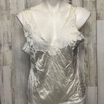 White silk tank top Size L Photo 0