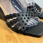 Torrid  Rhinestone Embellished Wedge Sandals Black 7.5‎ WW Extra Wide Photo 6