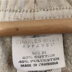 Charles River Apparel  Beige Alpha Omicron Pi Jogger Sweat Pants Photo 2