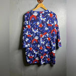 J.Crew Factory Blue Floral Tissue Tunic Swim Cover Up Dress size XL Photo 1