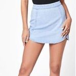 Kendall + Kylie  Tulip Denim Mini Skirt  Photo 0