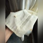 Vintage Betty Rose hooded silk blend loose maxi trench coat, one size White Photo 4