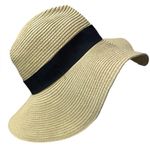 Gap Floppy Wide Brim Woven Paper Beach Hat EUC Photo 0