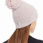 UGG  Chunky Crystal Pink Knit Beanie with Pom-Pom O/S Photo 6