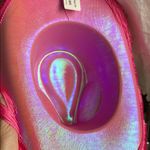 Vibrant Pink Western Hat with Fringe Trim Photo 7