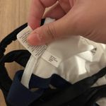 Athleta Mod Strappy back swimsuit top white black blue size medium Photo 4