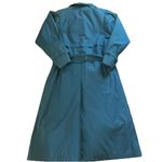London Fog Vtg 70s Women’s 6P Blue Trench Coat USA Removable Lining Petite Belt Photo 2