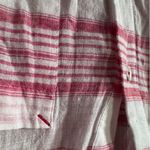 J.Jill Red & White Striped 100% Cotton Shirt Photo 7