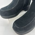 Sporto  Black Suede Fur Lined Wedge Zip Up Winter Boot Shoes Photo 1