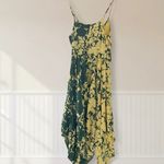 Sundance Soliloquies Citron Floral Print Midi Maxi Dress Green Size M Photo 4