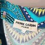 Pierre Cardin Multicolor Bold Print Short Sleeve Button Down Shirt Dress Sz 46 Photo 7