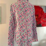 Lilly Pulitzer  Sea View 100% Linen Shirt Blouse Top  - L Large Photo 3