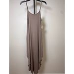 Final Touch Taupe Flowy Maxi Dress – Spaghetti Strap – Boho/Resort Style Photo 2