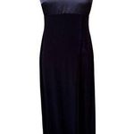 Vintage 90s Laundry by Shelli Segal Purple Velvet & Satin Formal Dress Size 6 Photo 0