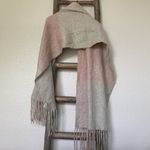 Charlotte Russe Warm Winter Scarf - Pink Gray Wrap Around Photo 2