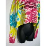California USA Cropped Tie Dye Long Sleeve T Shirt Size M Photo 2