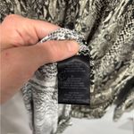 Norma Kamali Womens Snake Print Shirt Dress Size L Button Up Long Sleeve Stretch Photo 4