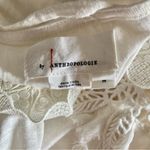 Anthropologie By  V-Neck Cream Lace Women's Top size medium Photo 9