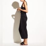 Vince Sleeveless Wrap Midi Dress in Black Photo 1
