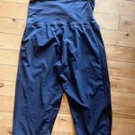 Nike Dri Fit Maternity Cropped Jogger Leggings Dark Gray Size Small High Waisted Photo 3