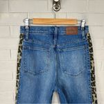 Madewell  Classic Straight Jeans w/ Leopard Leg Stripe Size 26 Photo 9