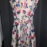 Tahari  Floral Midi Dress with Belt Size 6 Photo 10