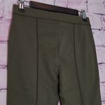 Hollister  BROWN KNIT LEGGINGS WITH NEON CONTRAST ZIPPER ANKLES MEDIUM Photo 6