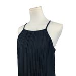 Black Pleated Maxi Dress With Spaghetti Straps Size M Photo 4
