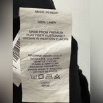 Quince  100% European Linen Black Pants Sz L Photo 4