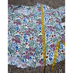 Style & Co NWT Womens Floral Button Up Peasant Top Sz 3X Comfort Feminine Photo 8