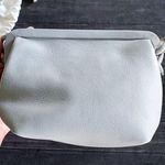 Mansur Gavriel Bag Mini Bloom Tumbled Leather Pouch Crossbody Stone NWOT Gray Photo 7