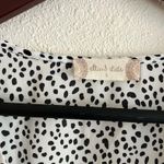 Altar'd State Black and White Print Polka Dot Body Suit Blouse Size Small Photo 4