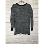 Anthropologie Ruby Moon Women's Sweater Black White‎ Pullover Long Sleeve Crew Neck Size Small Photo 6