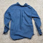 Michael Michael Kors Chambray Zip Front Utility Shirt Womens Size 4 Blue Photo 8