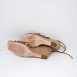 Paige Sierra Genuine Leather Ring Open Toe Woven Espadrille Wedges Sandals Heels Photo 3