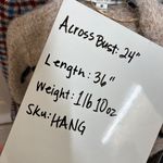 HYFVE Striped Long Textured Cardigan Sweater Beige Black Size Medium Photo 12